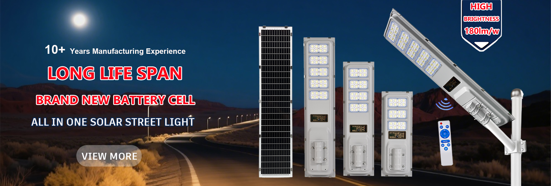 Kualitas Semua dalam satu lampu jalan surya pabrik