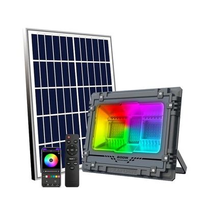 IP65 LED Lampu Banjir Surya Warna Pengisian RGB Lampu Keamanan Surya