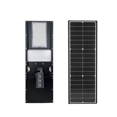50w Human Body Sensing LED Solar Street Light Dengan Perumahan Aluminium Die Casting