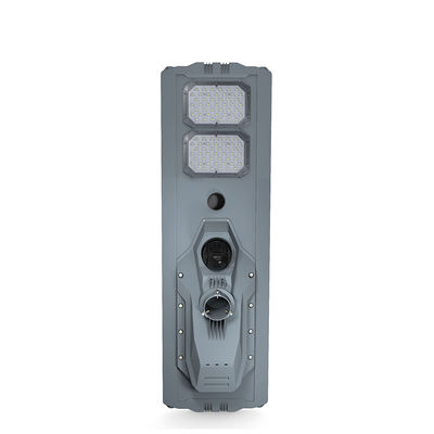 Kontrol Cahaya Cerdas Lampu Jalan Surya dengan Kamera 200w 6500lm Remote Control Radar Sensor